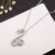 Teamer  New Fashion Dog Footprints With Crystal Choker Necklace Paw Pendant Jewelry For Women And Girl As Birthday Gifts 