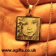 Personalised Necklace 14k Gold Plated Engraved